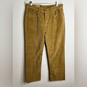 Levi's Jeans Women's 31x30 Low Pro Straight Legs  Brown Corduroy Irregular